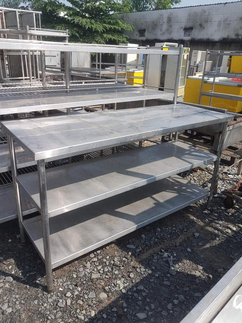 Thanh lý kệ inox 3 tầng